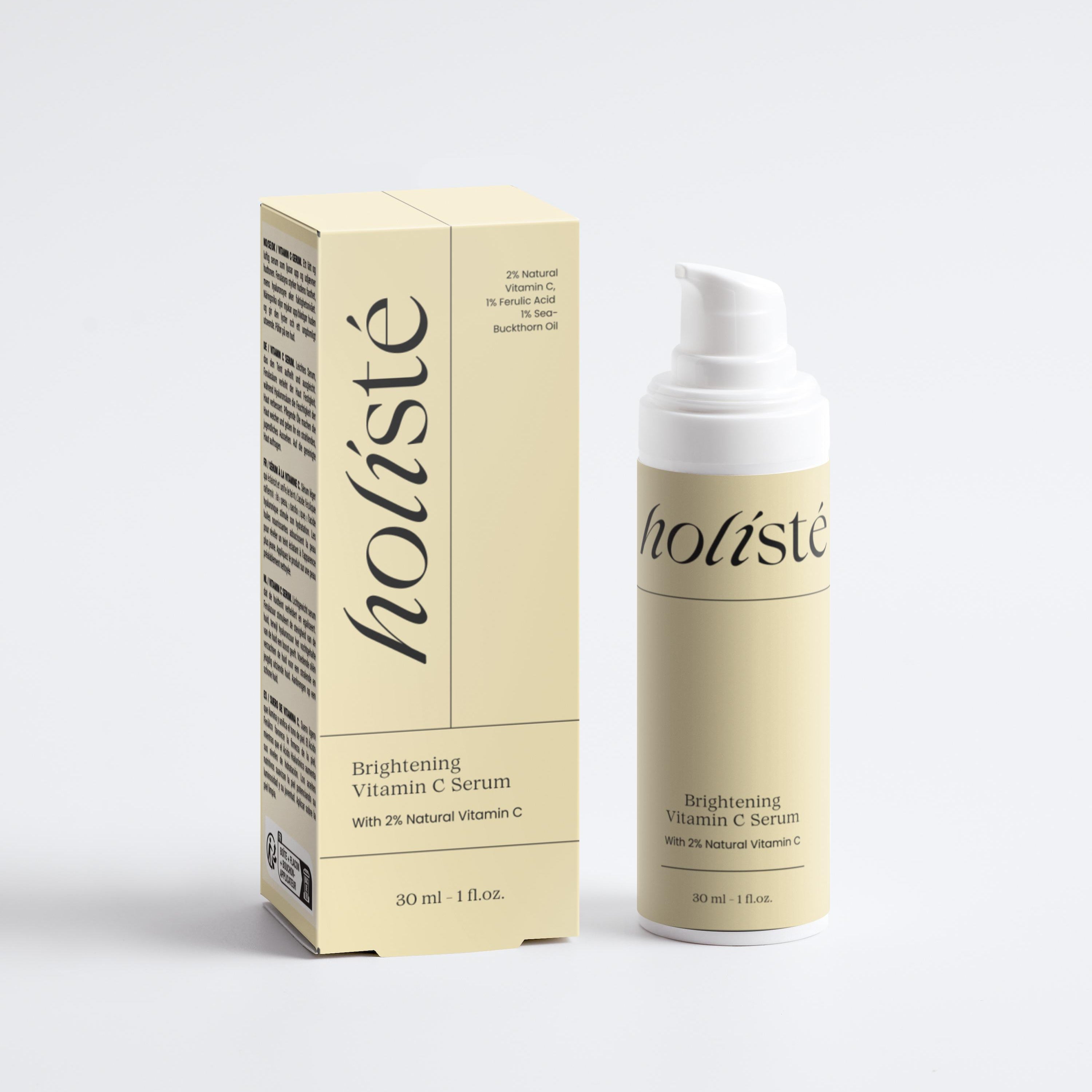 Brightening vitamin C serum with 2% vitamin C