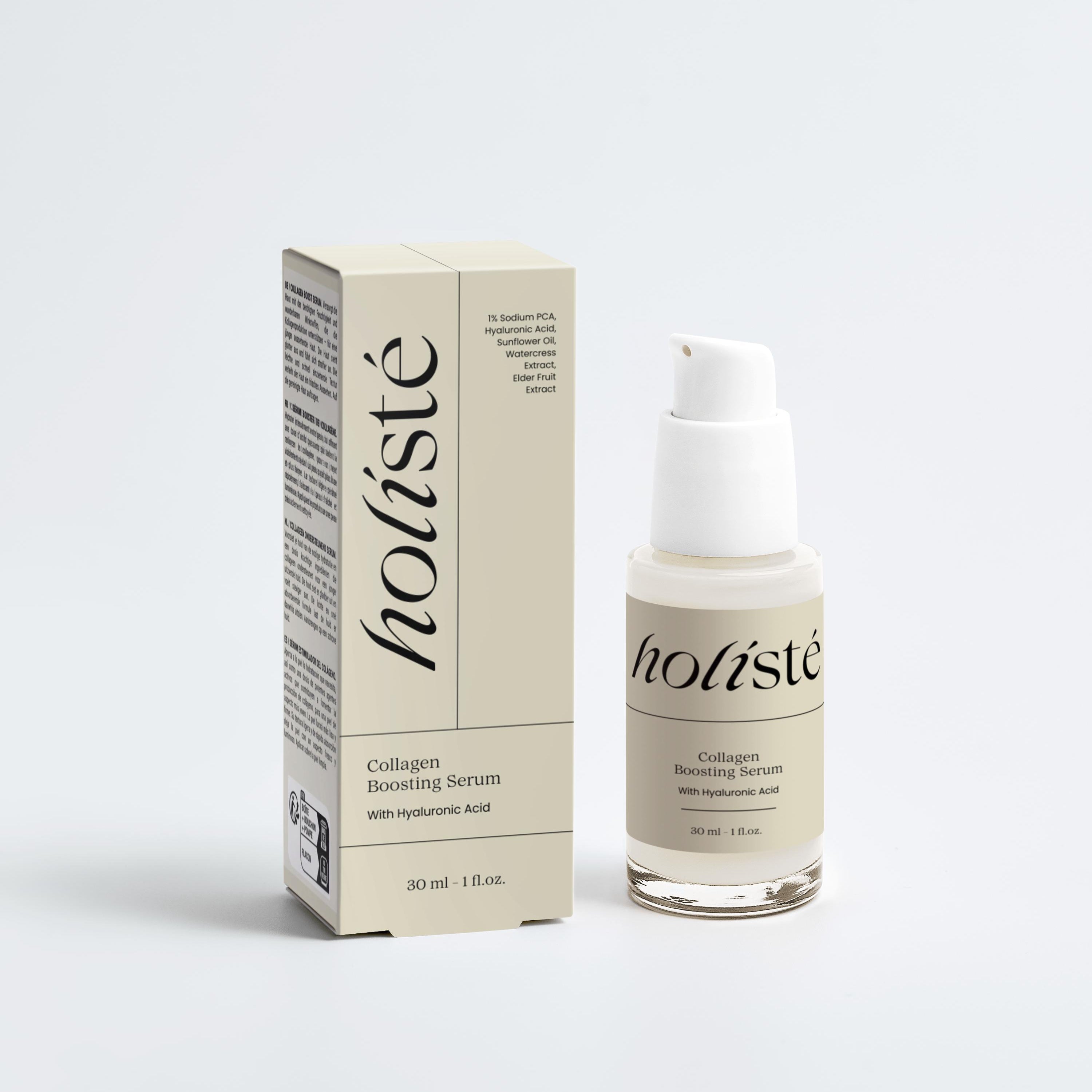 Collagen boosting serum with hyaluronic acid
