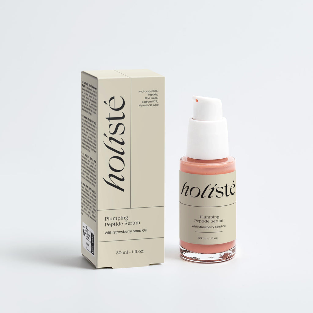 Plumping peptide serum with strawberry seed oil