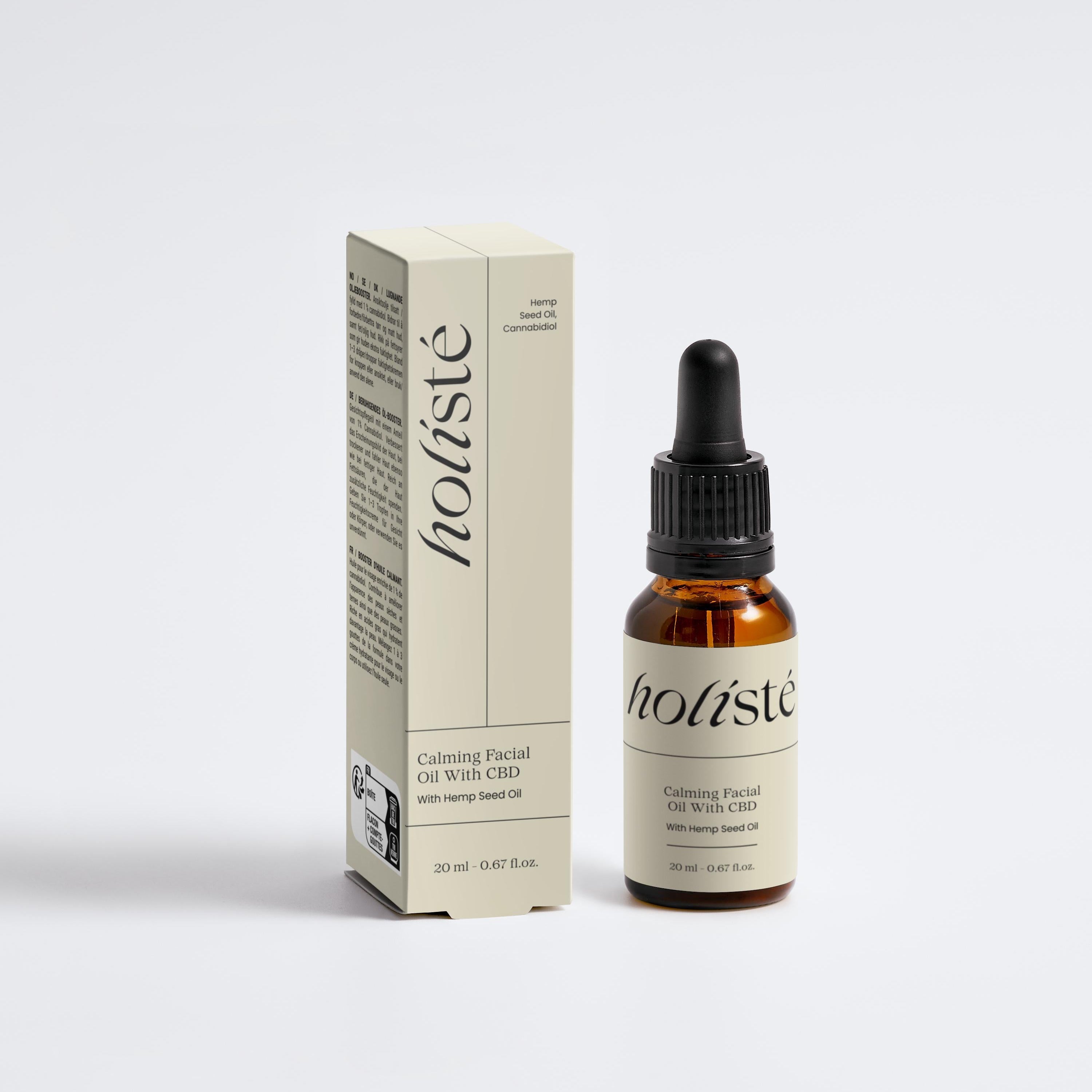 CBD calming facial oil