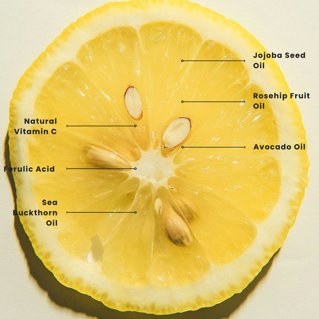 Brightening vitamin C serum with 2% vitamin C